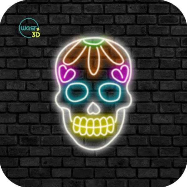 CALAVERA MEXICANA -  Cartel Neón Flex