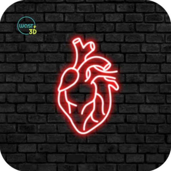 CORAZÓN REAL -  Cartel Neón Flex