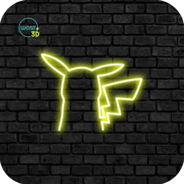 PIKACHU -  Cartel Neón Flex